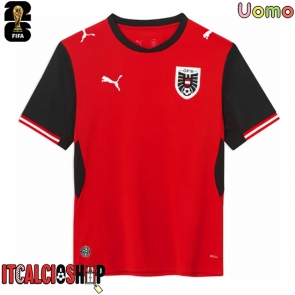 Austria Prima Maglia Mondiali 2026 Manica Corta